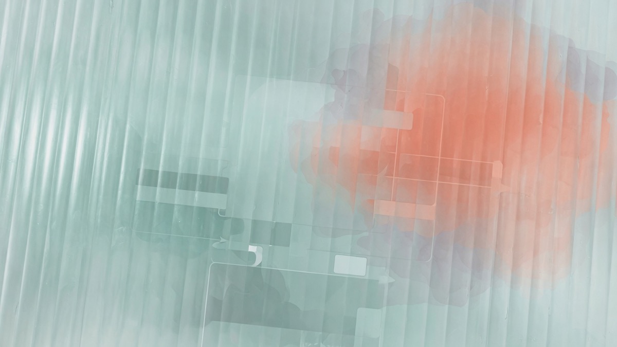 Frosted glass abstract cover for invoice automation systems